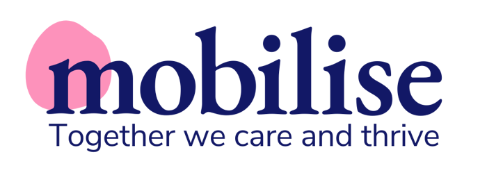 Mobilise Logo With Strapline on Transparent Background